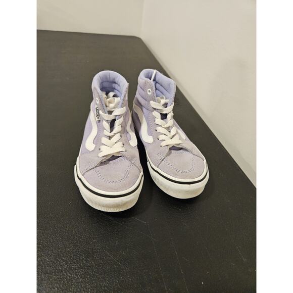 Purple High Top Van's Missy Size 11, Great Condition, Lavender Color - Picture 2 of 6